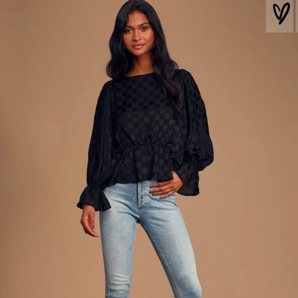 BB Dakota Dot A Dream Black Polka Dot Shirt